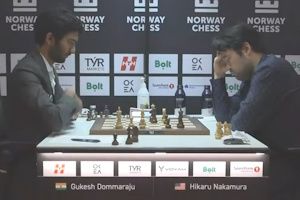 Gukesh won in Round 3 against Nakamura.