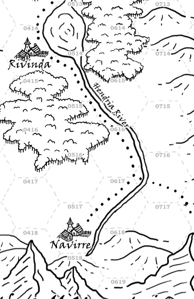 WIP Map of the Region for "In the Shadows of the Southwall"