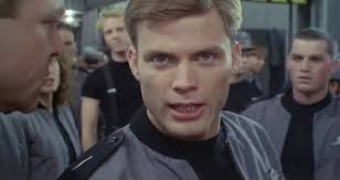 the guy from STAR SHIP TROOPERS who says, "I'm from Buenos Aires and I say, 'Kill 'em all!'"