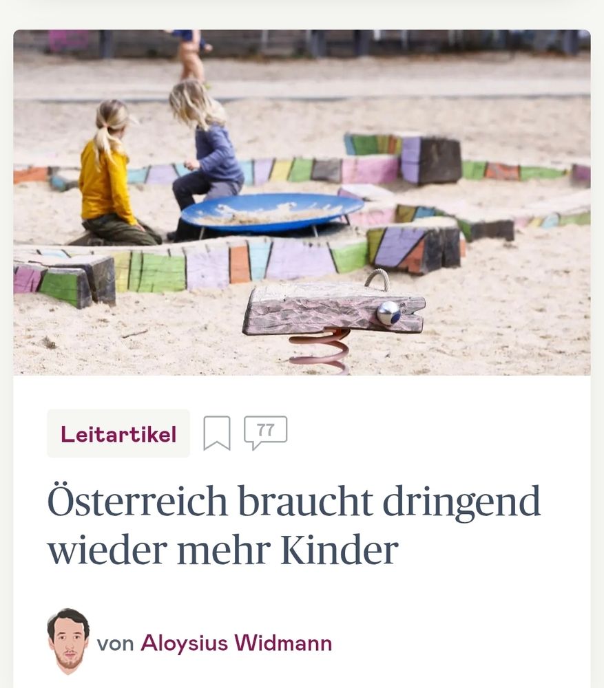 Österreich braucht dringend wieder mehr Kinder