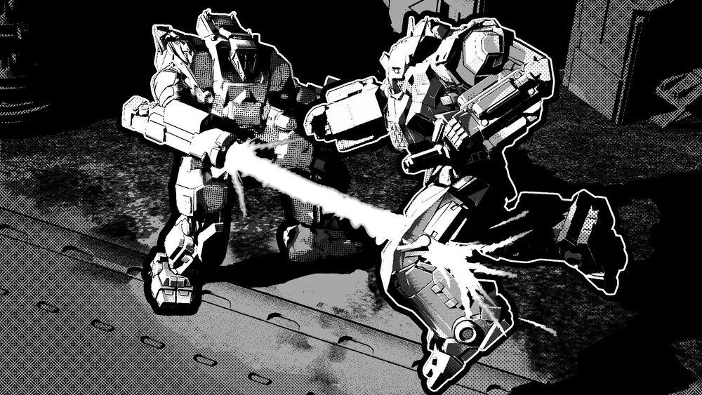 Black and white depiction of the final moment of Lieutenant Eiylin "Sparky" Boyd in her Orion 