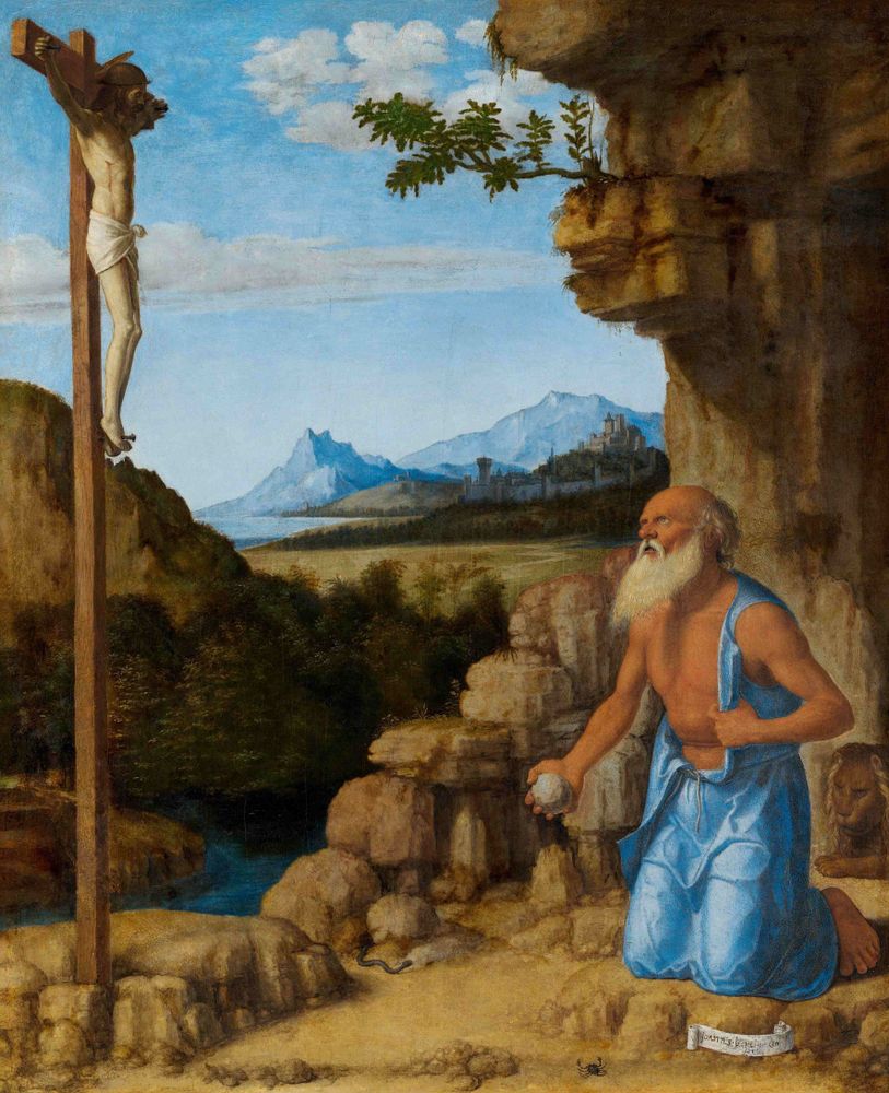 Saint Jerome in the Wilderness, by Cima da Conegliano 