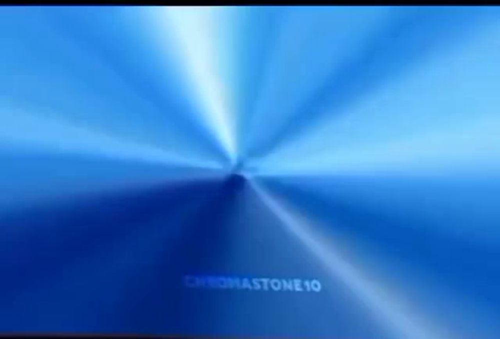 a blue background with the words chromastone 10