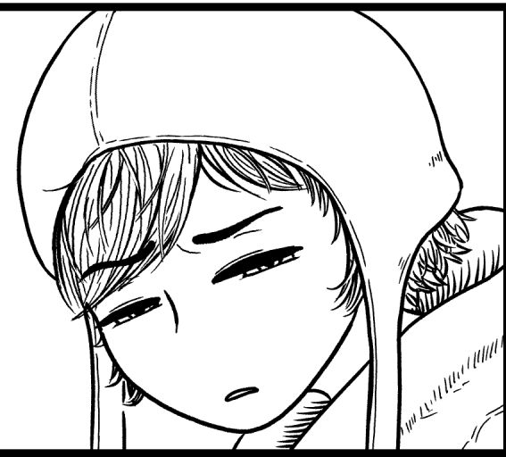 lineart of Charly from the webcomic key_blank