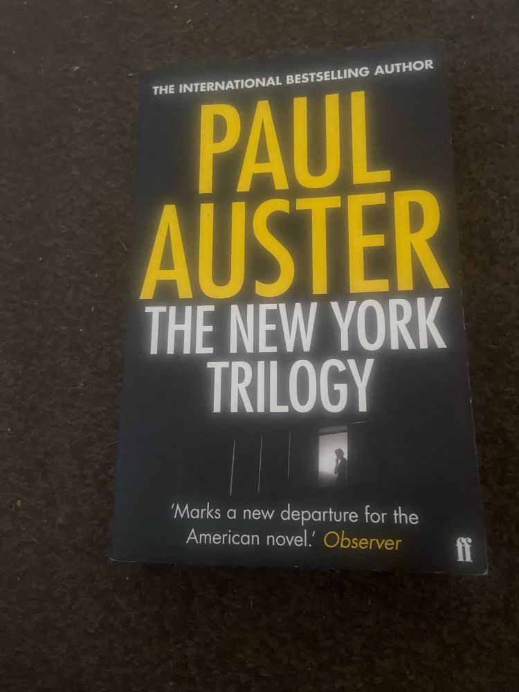 Book cover for The New York Trilogy by Paul Auster