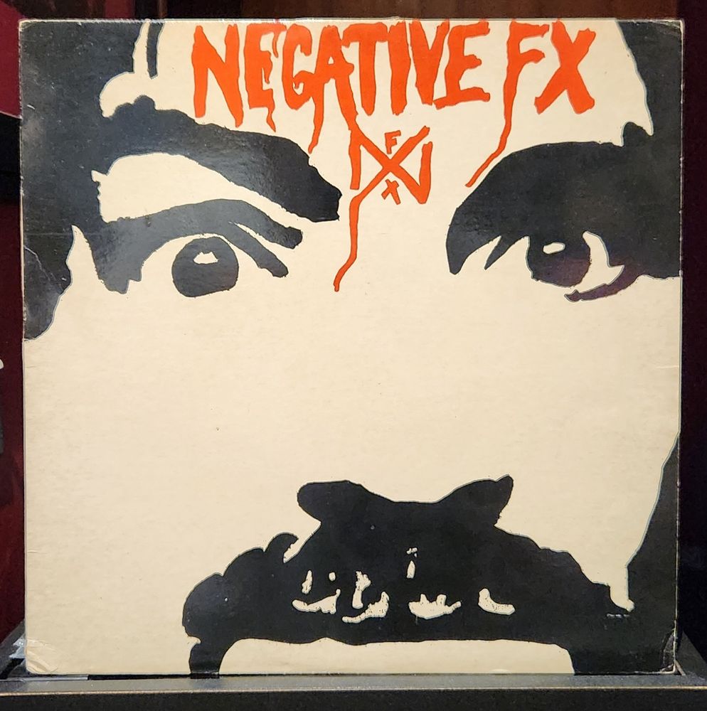 cover art for negative fx's self titled 1985 vinyl lp on taang records 
