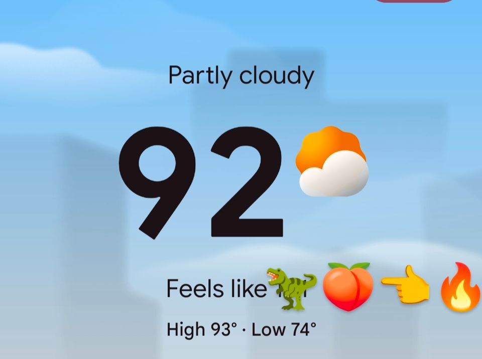 Partly cloudy
92
Feels like
High 93 Low 74