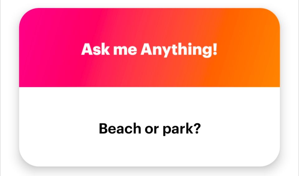 Beach or park?