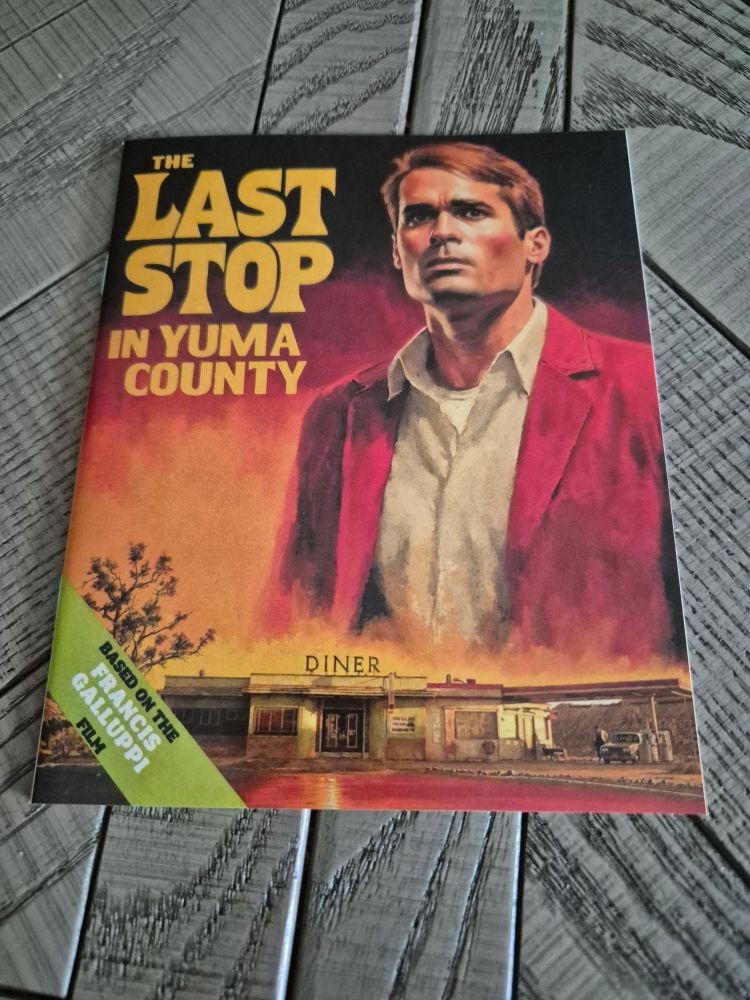 The cover of the essay booklet for The Last Stop In Yuma County. 