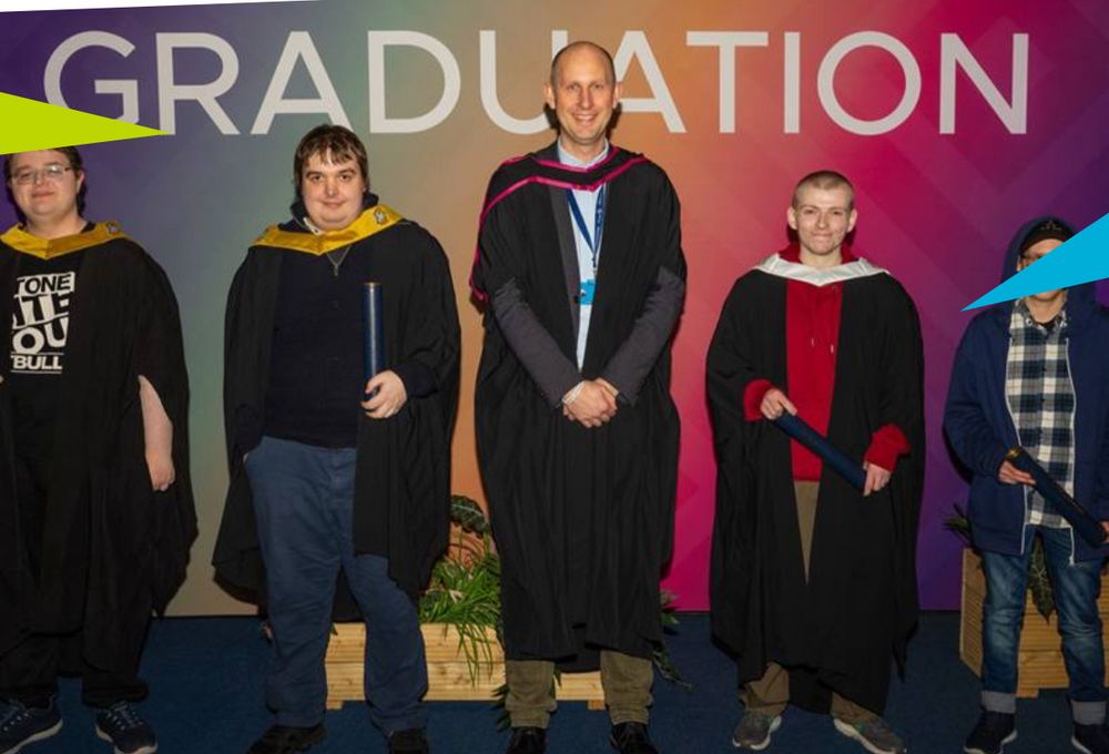 Fife College students at an inclusive and ground breaking ‘relaxed’ graduation - Kirkcaldy, Nov 2024