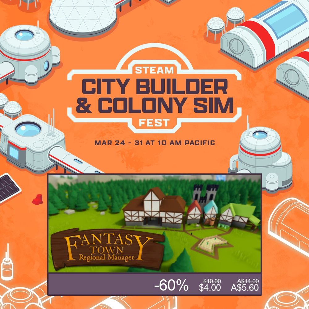 The capsule art for the game showing the sale cost of $4 ($5.60 AUD), with Steam’s artwork for the sale in the background 