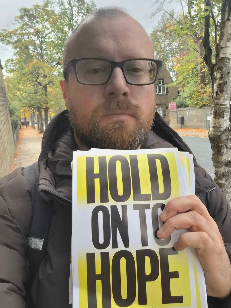 Me holding on to hope.