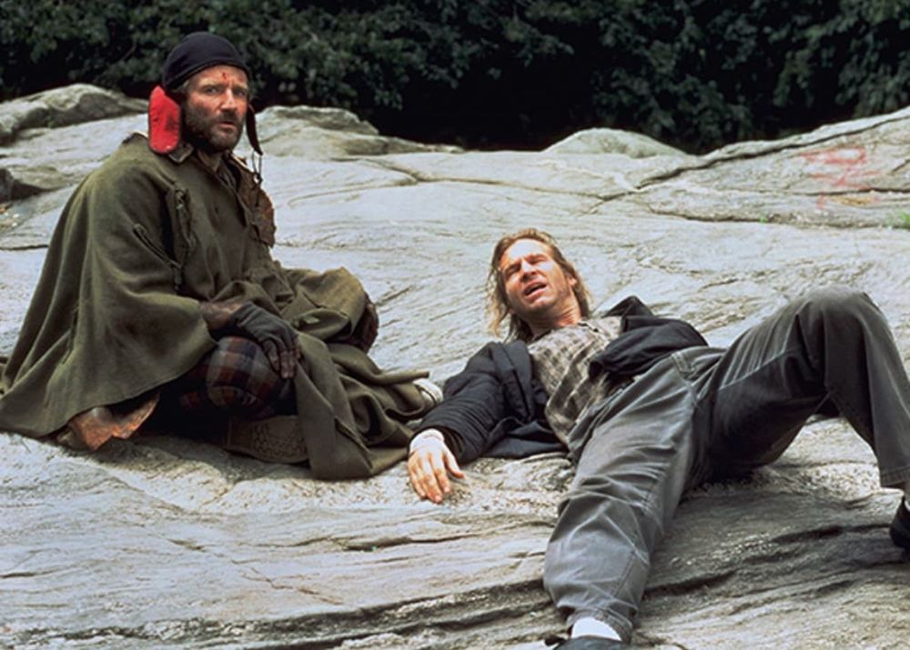 Robin Williams and Jeff Bridges in The Fisher King