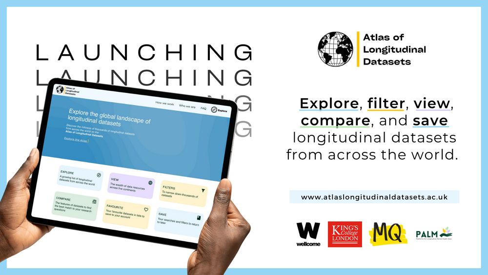 Explore, filter, view, compare and save longitudinal datasets from across the world on the Atlas of Longitudinal Datasets!