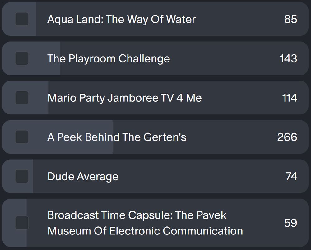 "A Peek Behind The Gerten's" winning the New Show Plus poll by a margin of 2 to 1 over Mario Party and The Playroom Challenge.