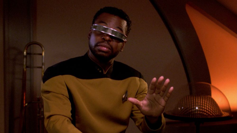Geordi as the Dude