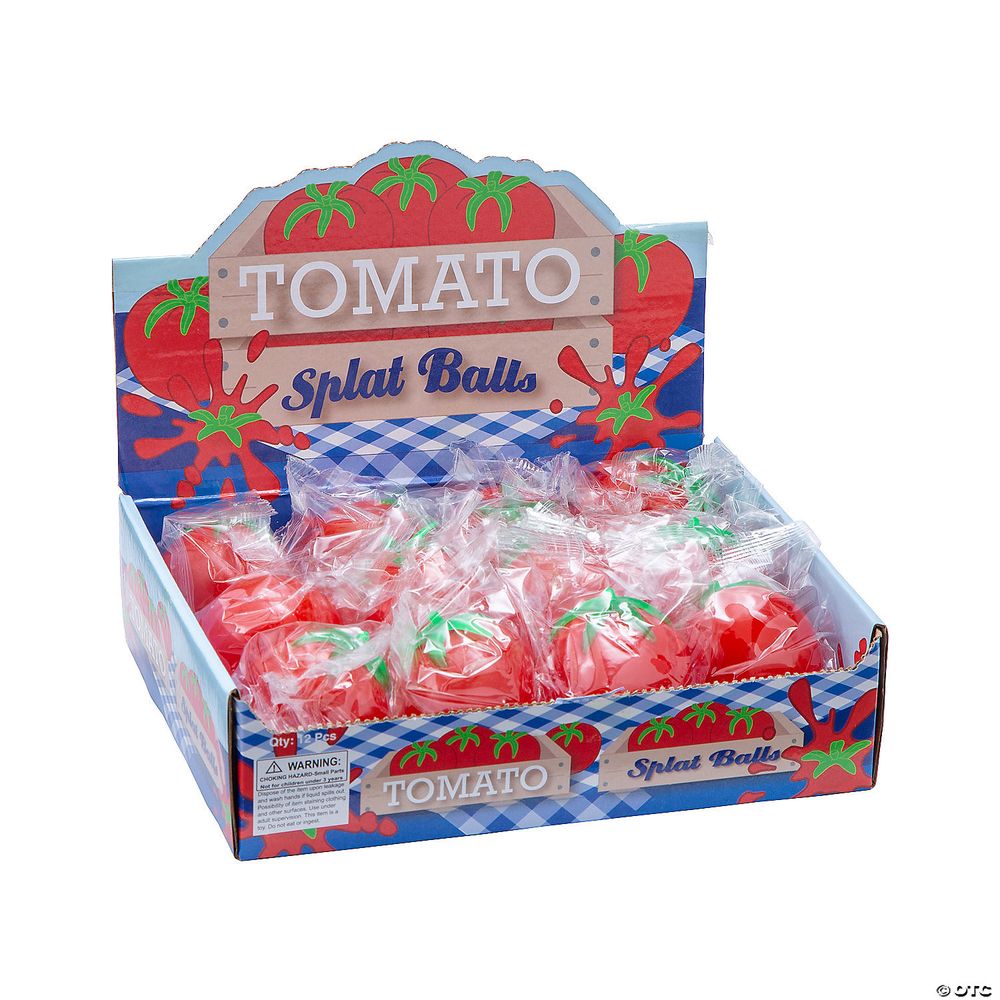 an image of a bunch of toy tomatoes
"Tomato Splat Balls"