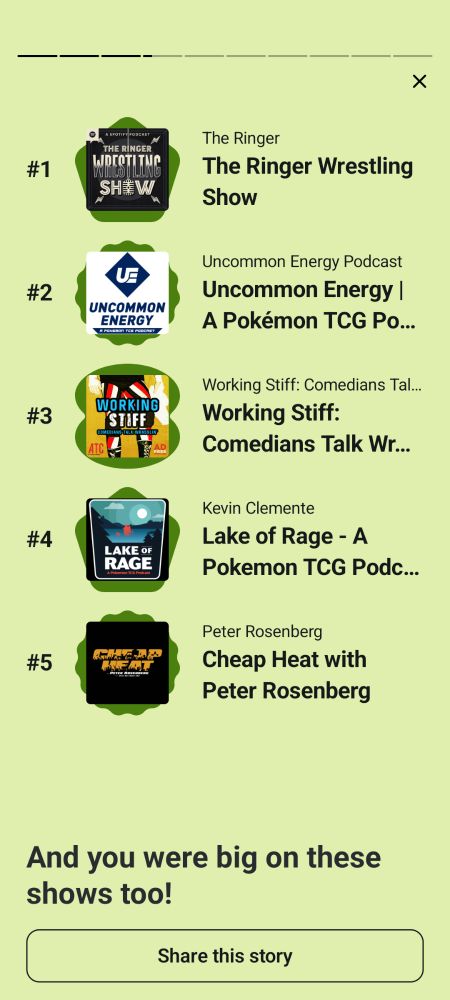 Pocketcasts top 5 2024