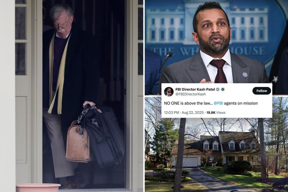 Federal agents busted into John Bolton’s house in Bethesda, Md., at 7 a.m.