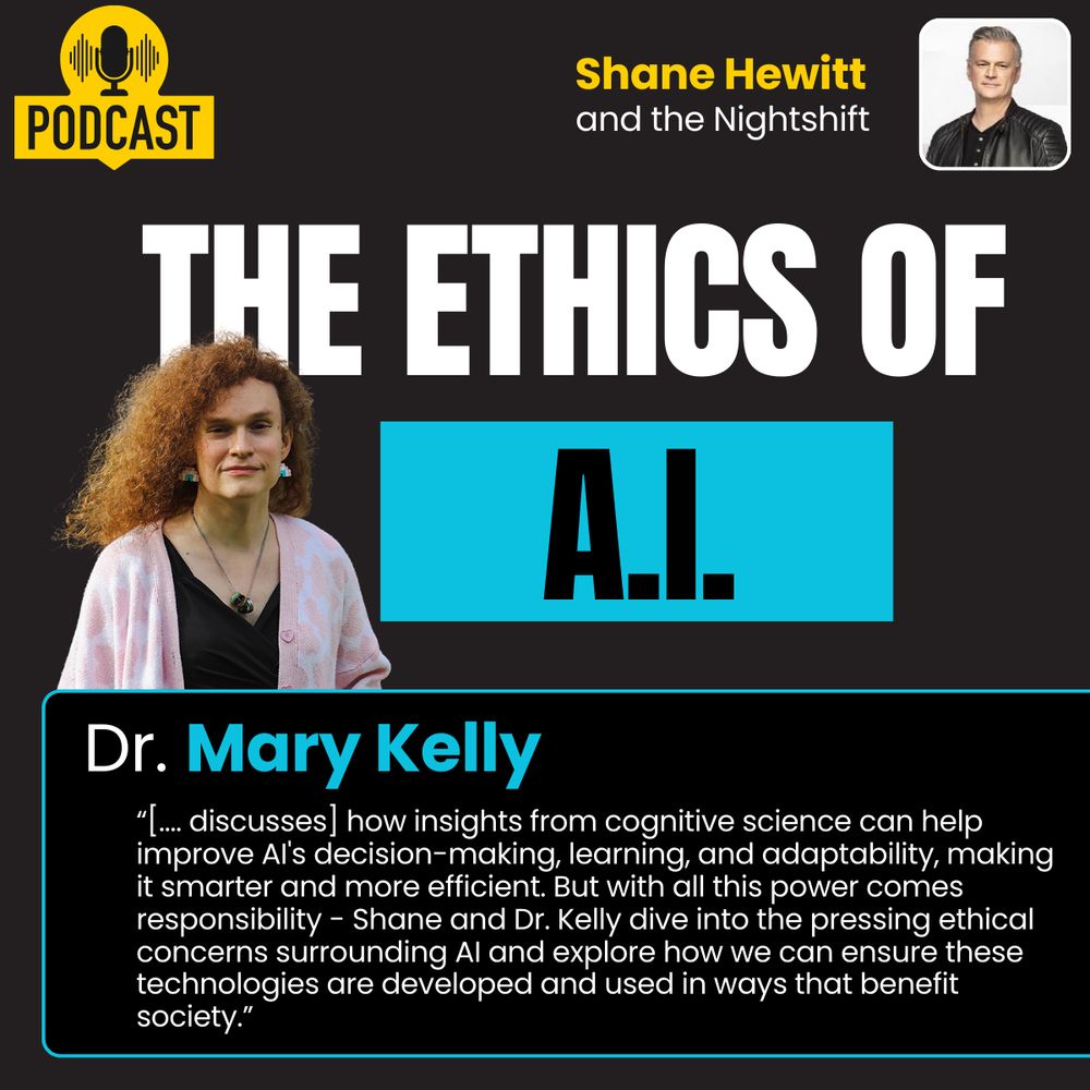 "Shane Hewitt sits down with Dr. Mary Kelly, a cognitive scientist and Assistant Professor at Carleton University, to explore the groundbreaking concept of making artificial intelligence more effective by replicating the human brain. They discuss how insights from cognitive science can help improve AI's decision-making, learning, and adaptability, making it smarter and more efficient. But with all this power comes responsibility—Shane and Dr. Kelly dive into the pressing ethical concerns surrounding AI and explore how we can ensure these technologies are developed and used in ways that benefit society."