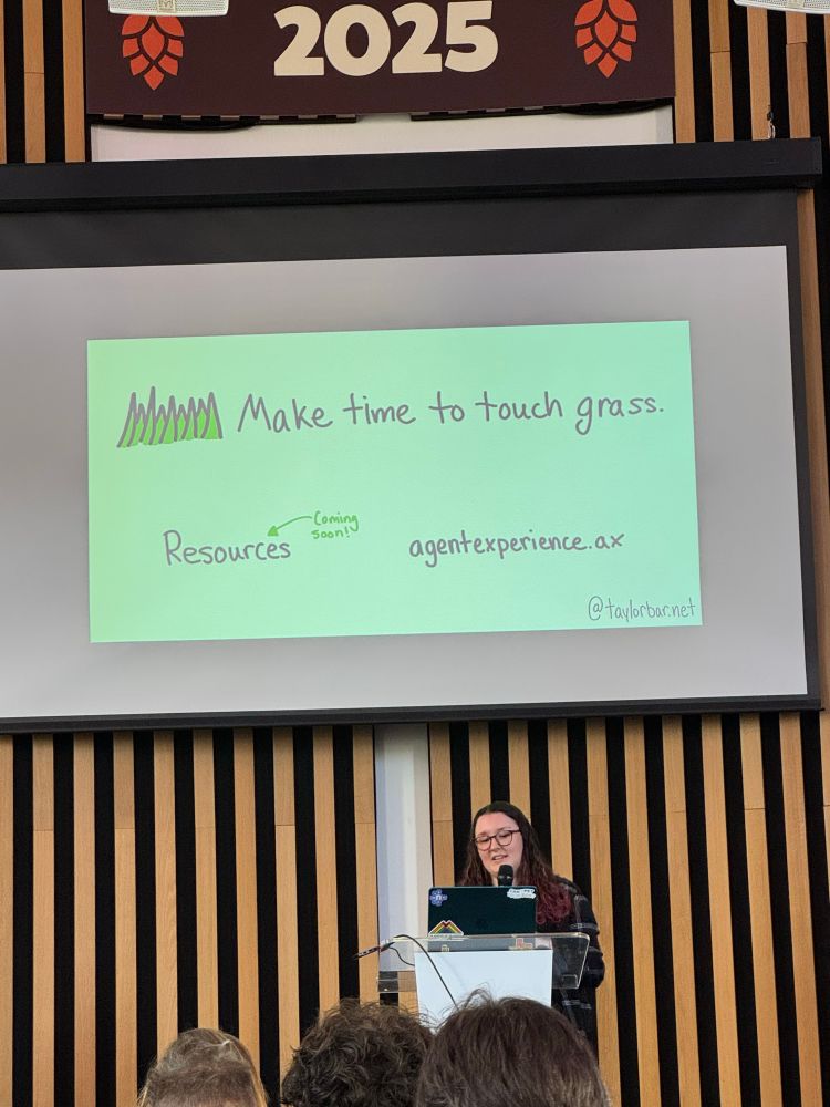 Taylor Barnett opening at Monki Gras 2025 - sustaining software development craft. 