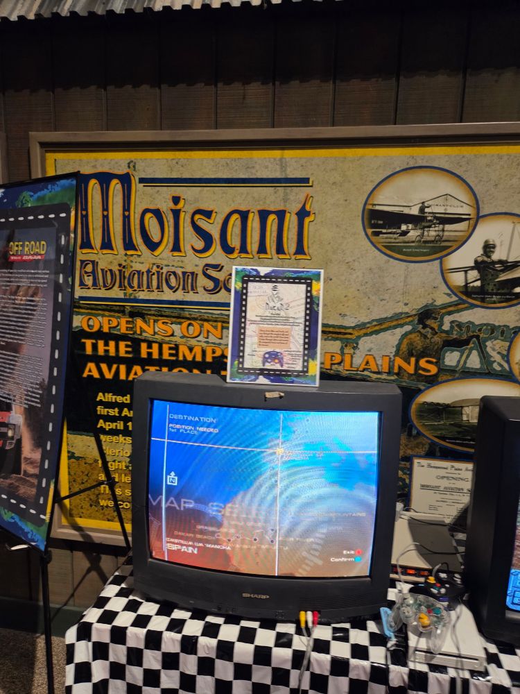 Playable display for Dakar 2 at Long Island Retro Gaming Expo (it's pretty neat)