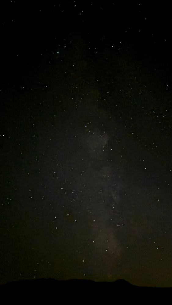 Starry night sky in the desert of Nevada