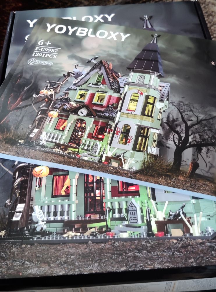 The cover of the instruction booklet. It's a very thick booklet, printed on quality paper. 