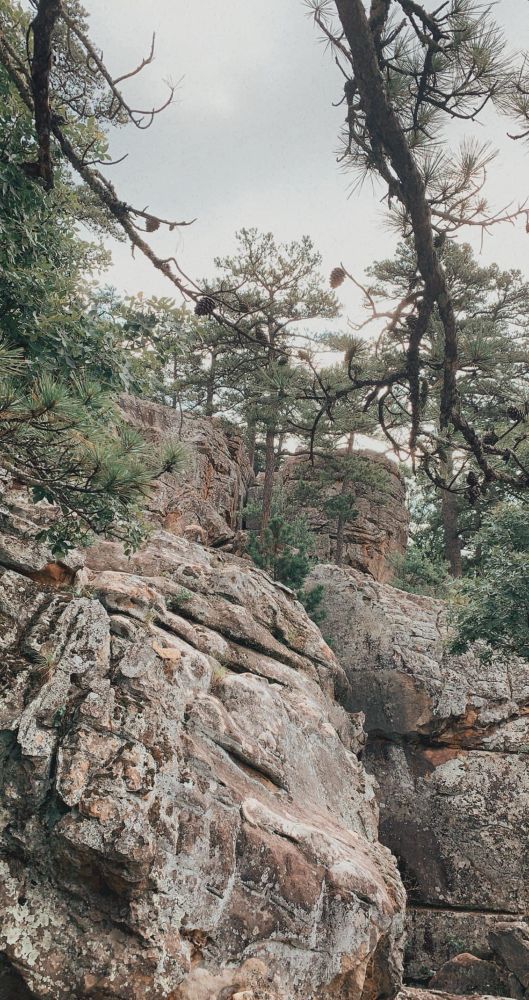 Cliffs at Robber’s Cave State Park, Oklahoma.