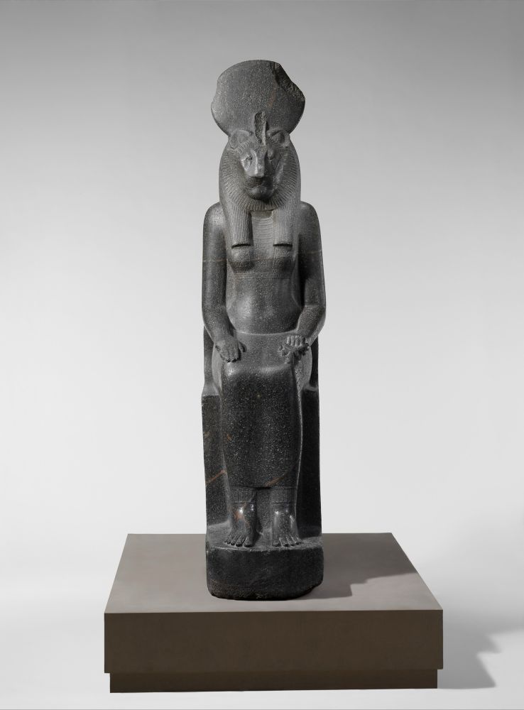 Statue of the goddess Sekhmet, who has a human female body and a lioness’ head
