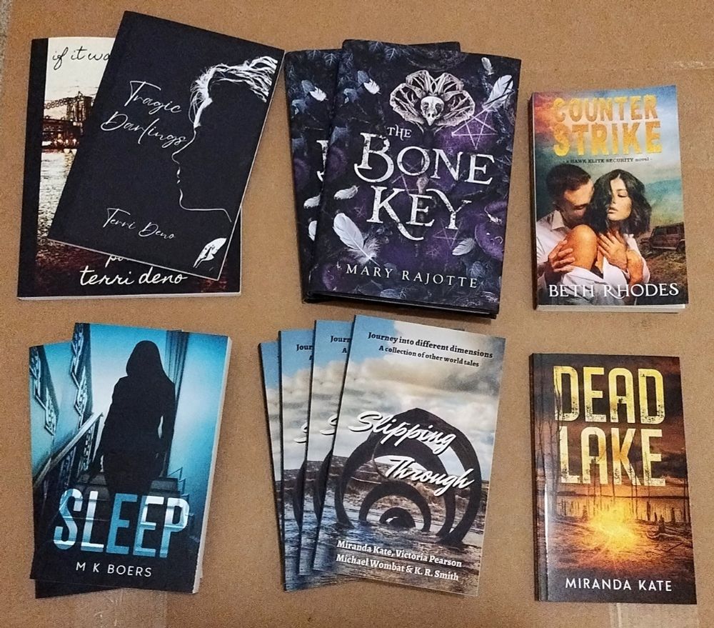 Some of the books I'll give away at the upcoming Shore Leave convention.