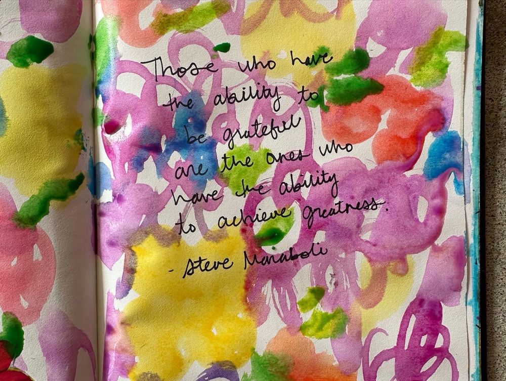 Those who have the ability to be grateful are the ones who have the ability to achieve greatness.
Steve Maraboli