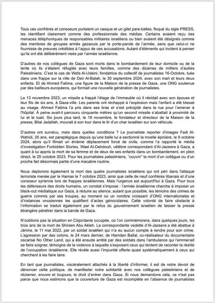 Deuxième page du communiqué 