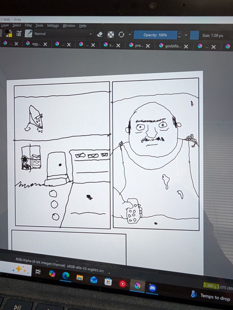 Suburban house panel 1. Satellite dish on roof. Silhouette of a man watching TV. 
Panel 2 slovenly man alone on a couch with Remote control