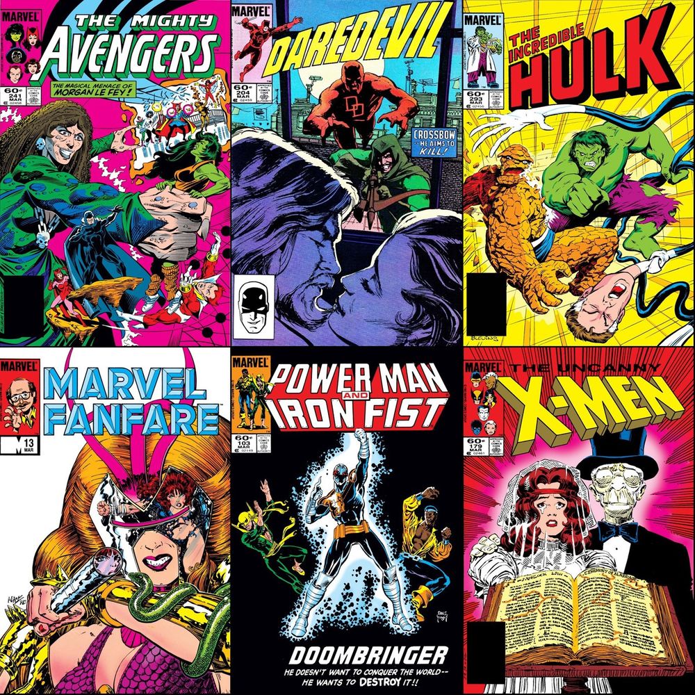 Marvel Comics that were on sale with cover dates of March 1984.