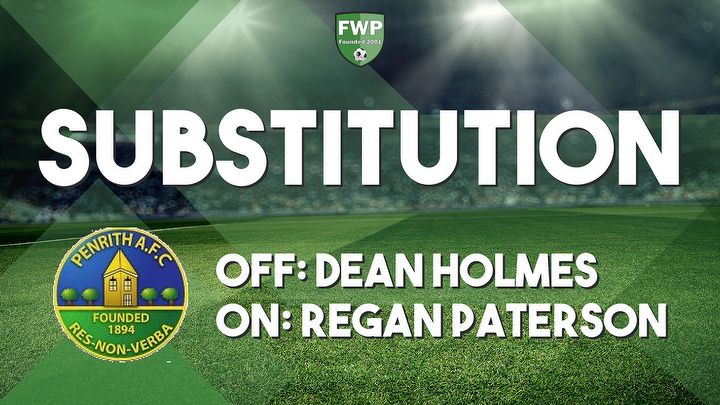 SUB: Regan Paterson replaced Dean Holmes (62')