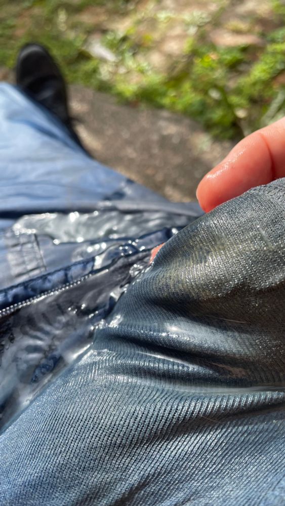 Pissing through my dirty spunk filled briefs