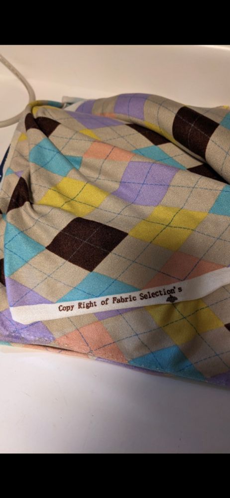 On the fabric selvedge it says "Copy Right of Fabric Selection's"