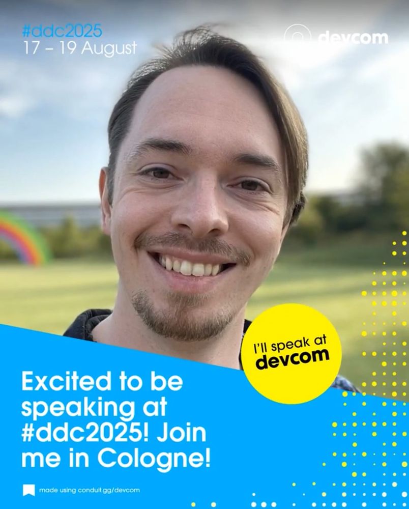 My face, saying I’m a speaker at Devcom