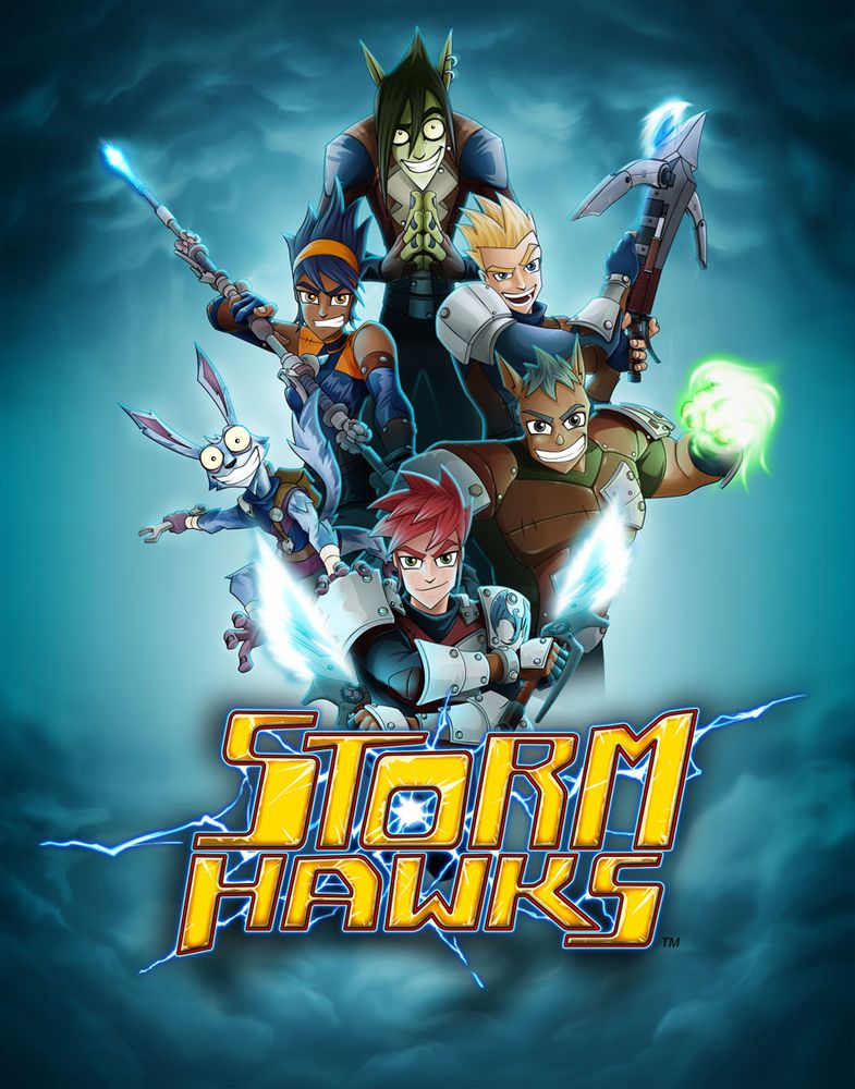 Storm Hawks promotionnal image showing the main characters
