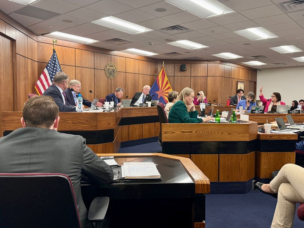 Senators on the Arizona Senate Appropriations Committee hear the Senate’s budget bills.
