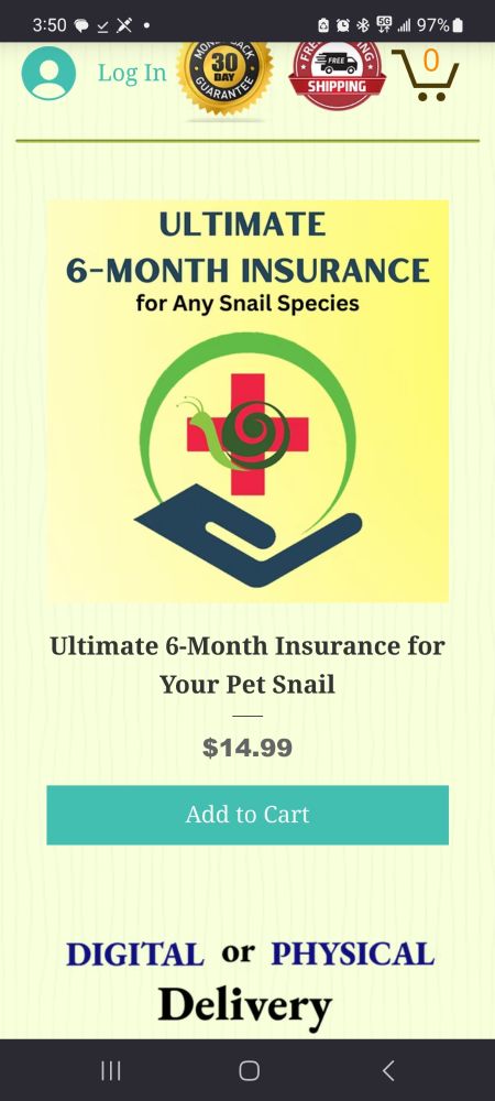 Snail insurance (sninsurance)