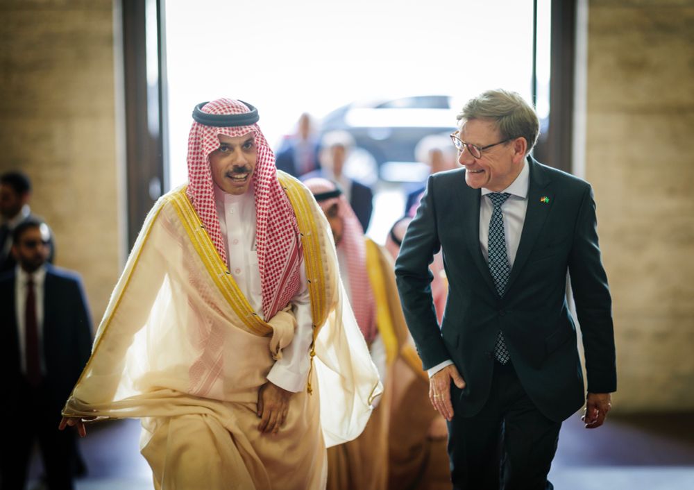 Foreign Minister Wadephul meets his Saudi counterpart Faisal bin Farhan Al Saud at the Federal Foreign Office in Berlin. Copyright: Photothek
