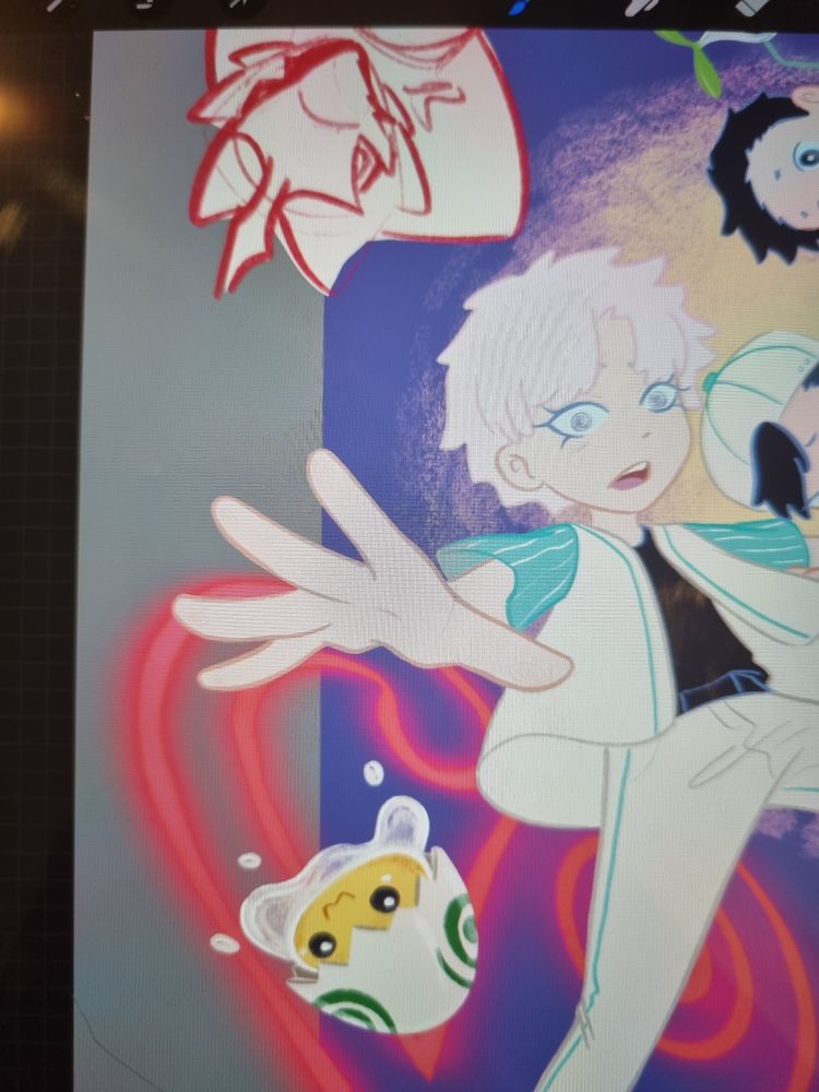 Sanemi with his partner Pteromon and Yolkmon