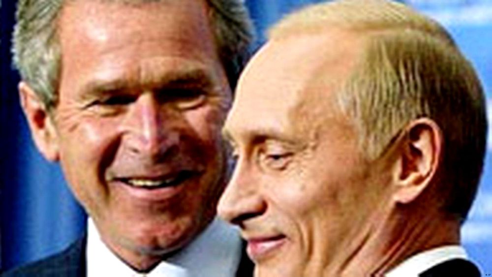 G W Bush + Putin