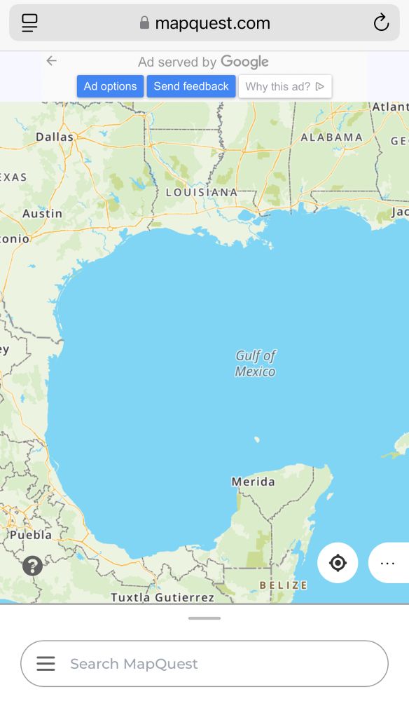 Map showing “Gulf of Mexico”