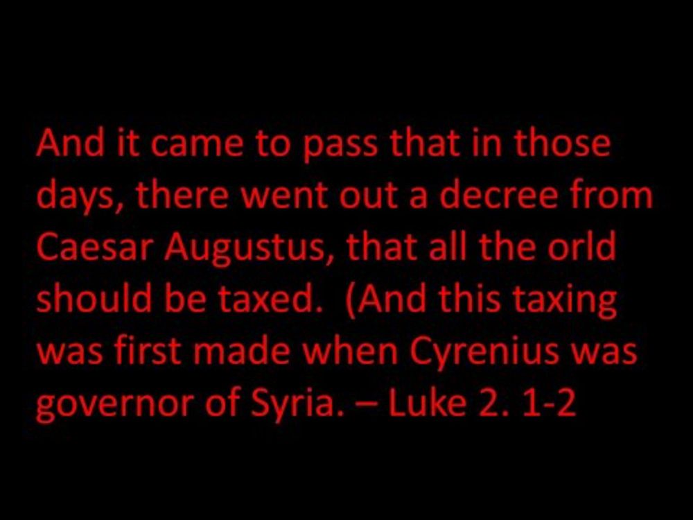 'A decree went out from Caesar Augustus' - The evidence for the date of the birth of Jesus