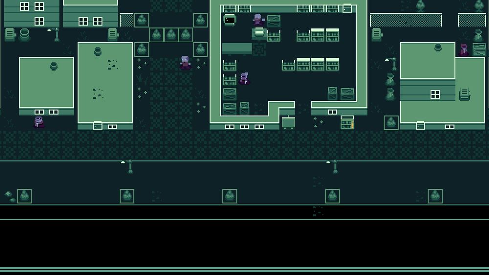 A screenshot of a pixel rpg game in a modern retro city.