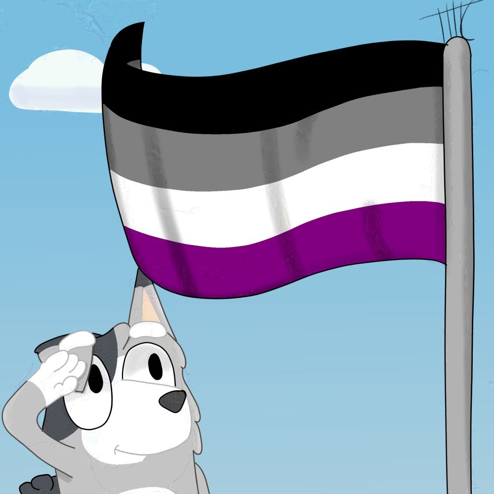Bluey Pride Flag