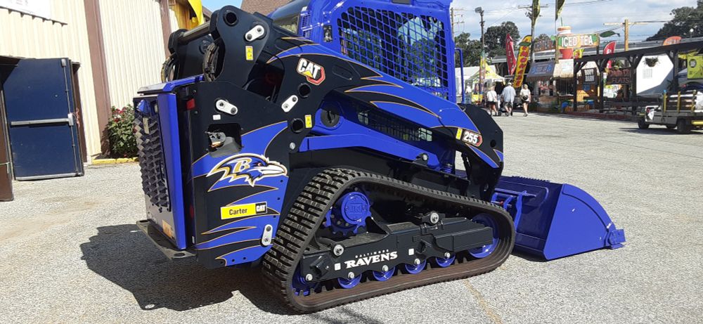 Photo of a Ravens-styled front-loader (I think? Not an equipment expert)
